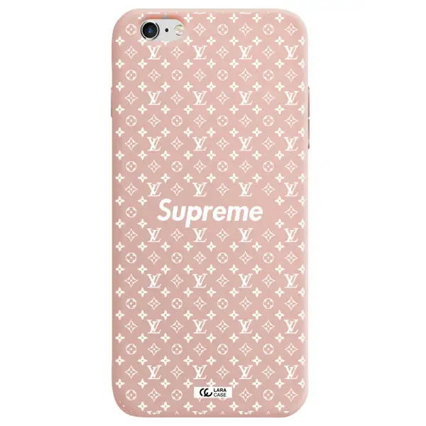 Supreme Center Apple iPhone 6 plus Silicone pastel pink Case