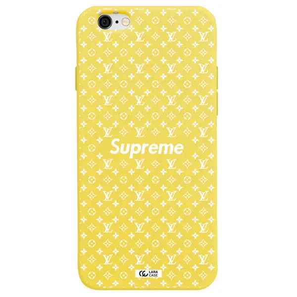 Supreme Center Apple iPhone 6 Silicone canary yellow Case