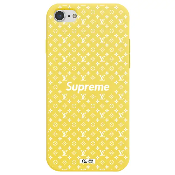 Supreme Center Apple iPhone 7 Silicone canary yellow Case