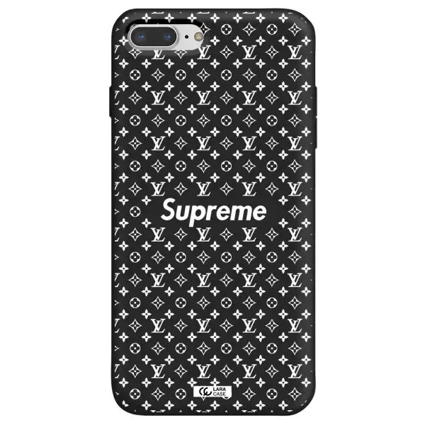 Supreme Center Apple iPhone 8 plus Silicone black Case