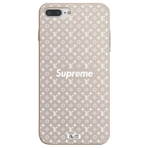 Supreme Center Apple iPhone 8 plus Silicone Stone Case