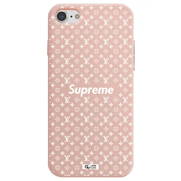 Supreme Center Apple iPhone 8 Silicone pastel pink Case