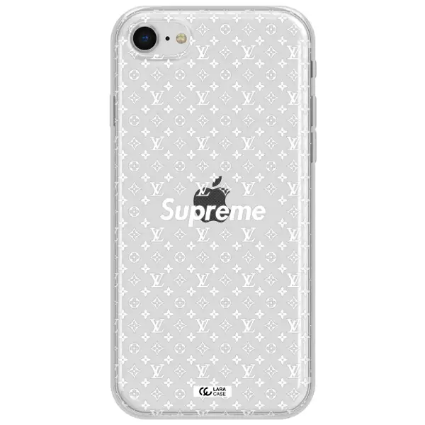 Supreme Center Apple Iphone Se 2020 Clear Tpu Case