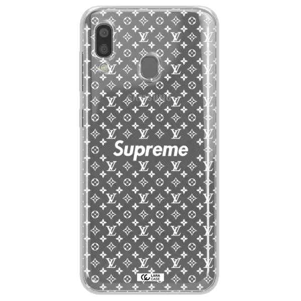 Supreme Center Samsung A20 Clear TPU Case