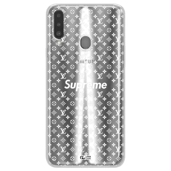 Supreme Center Samsung A20S Clear TPU Case