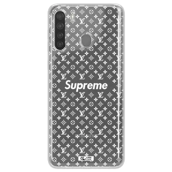 Supreme Center Samsung A21 Clear TPU Case