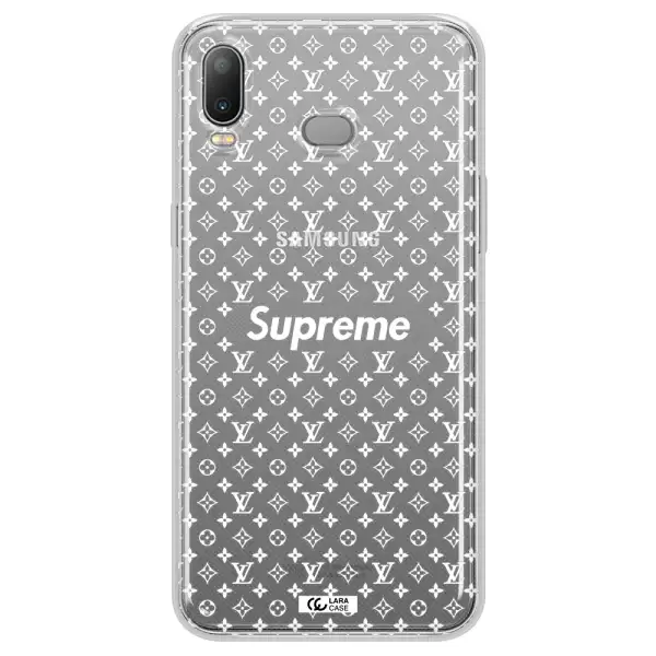 Supreme Center Samsung A6S Clear TPU Case