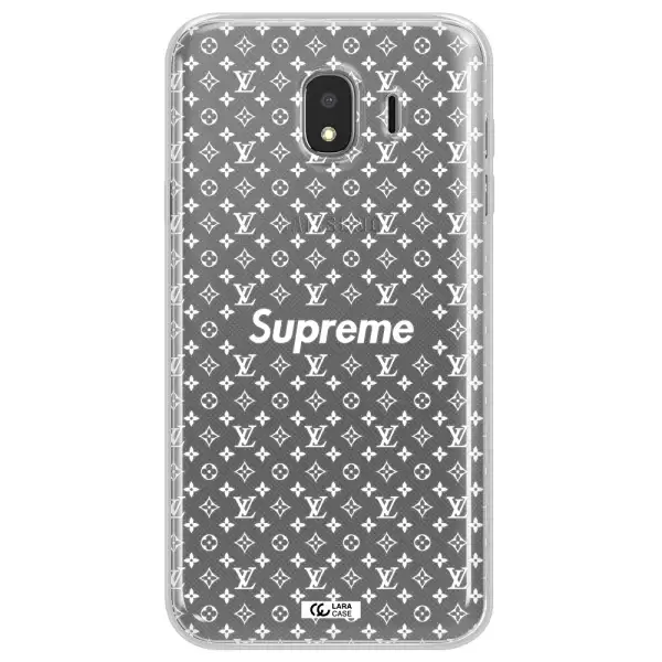 Supreme Center Samsung J4 Clear TPU Case
