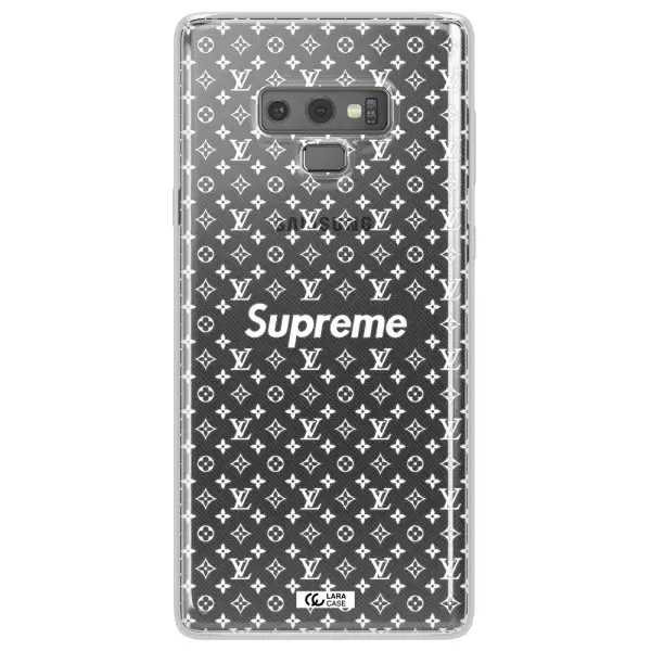 Supreme Center Samsung Note 9 Clear TPU Case