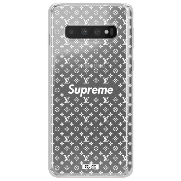 Supreme Center Samsung S10 Clear TPU Case