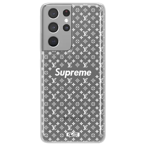 Supreme Center Samsung S21 Ultra Clear TPU Case