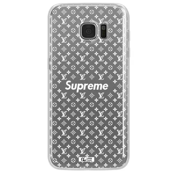 Supreme Center Samsung S7 Edge Clear TPU Case