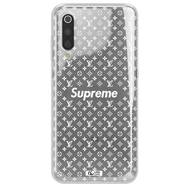 Supreme Center Xiaomi Mi 9 Clear TPU Case