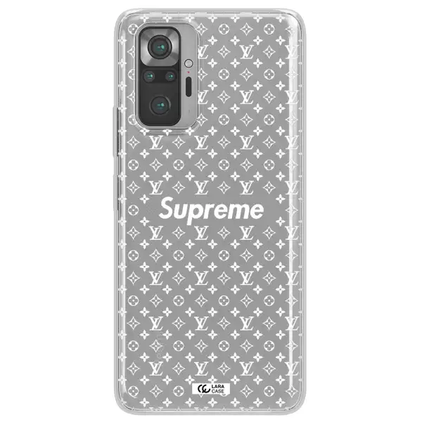 Supreme Center Xiaomi Note 10 Pro Clear TPU Case