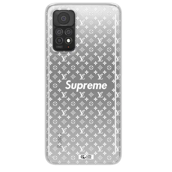 Supreme Center Xiaomi Note 11 Pro Clear TPU Case