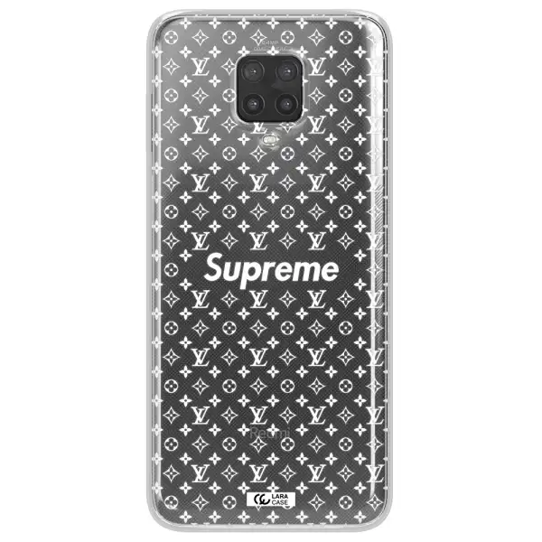 Supreme Center Xiaomi Note 9 Pro Clear TPU Case