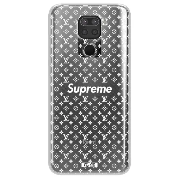 Supreme Center Xiaomi Redmi Note 9 Clear TPU Case