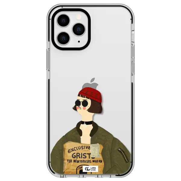 Mathilda Apple iPhone 11 pro max impact black border Case