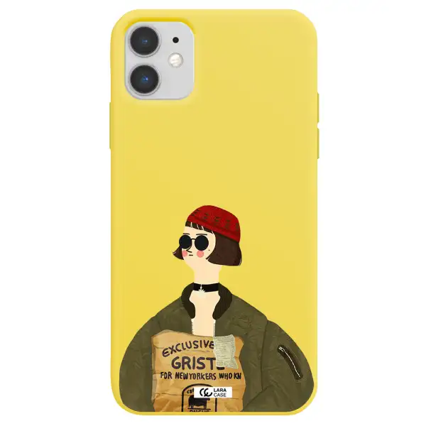 Mathilda Apple iPhone 11 Silicone canary yellow Case