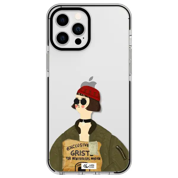 Mathilda Apple iPhone 12 pro max impact black border Case