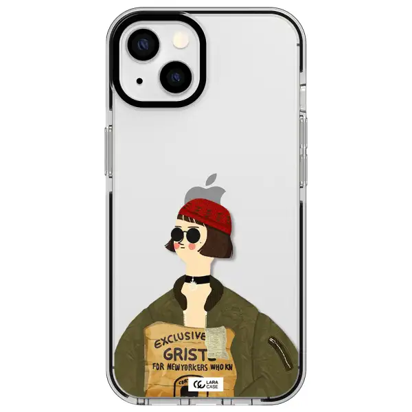 Mathilda Apple iPhone 13 impact black border Case