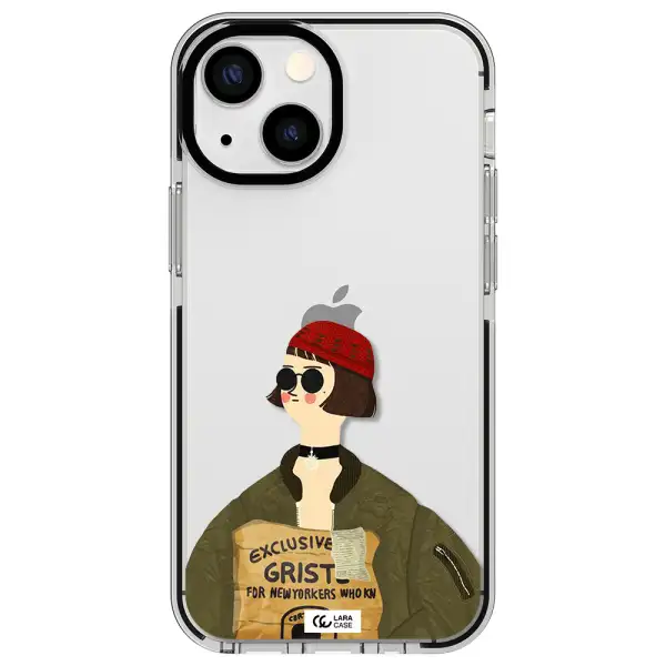 Mathilda Apple iPhone 13 mini impact black border Case