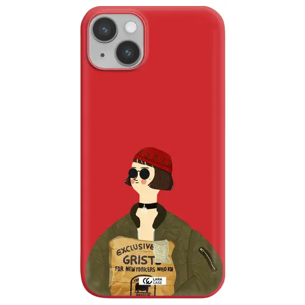 Mathilda Apple iPhone 14 plus Silicone Imperial Red Case