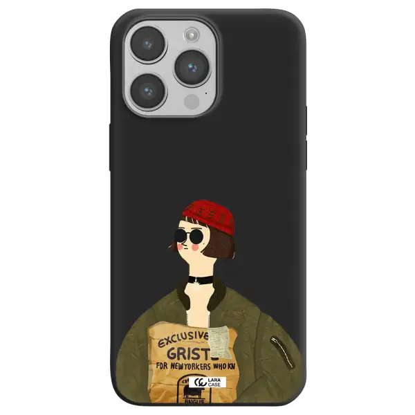 Mathilda Apple iPhone 14 pro max Silicone black Case