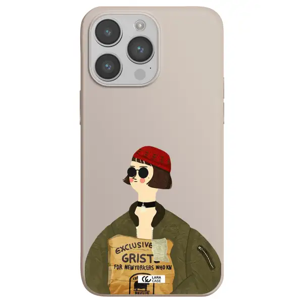 Mathilda Apple iPhone 14 pro max Silicone Stone Case