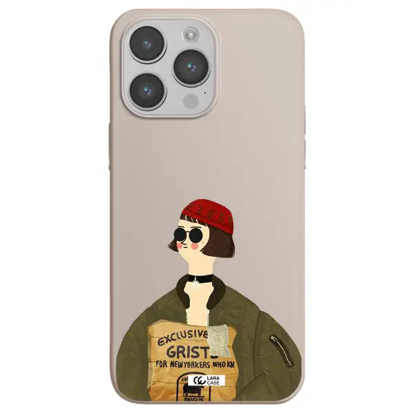 Mathilda Apple iPhone 14 pro Silicone Stone Case