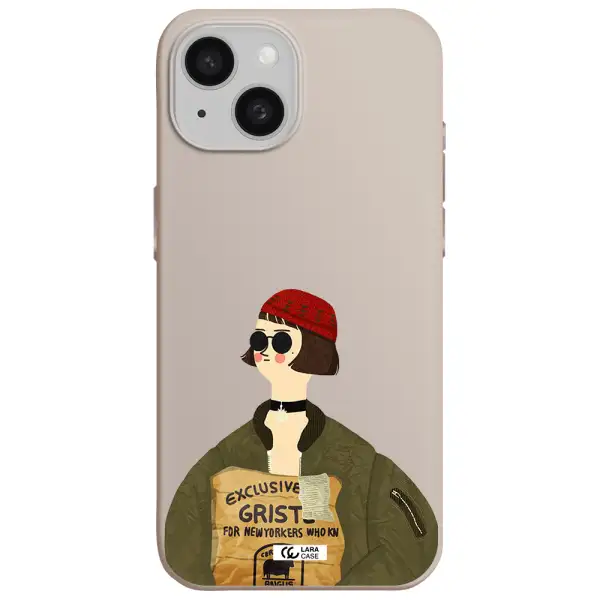Mathilda Apple iPhone 15 Silicone Stone Case