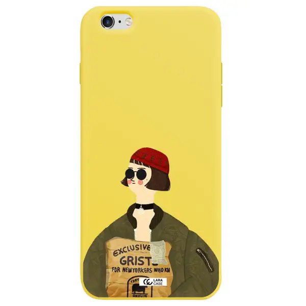 Mathilda Apple iPhone 6 plus Silicone canary yellow Case