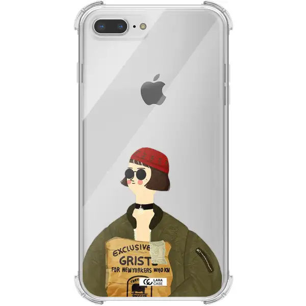 Mathilda Apple iPhone 8 plus Clear PC Case