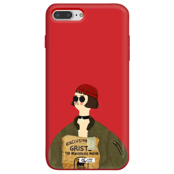 Mathilda Apple iPhone 8 plus Silicone Imperial Red Case