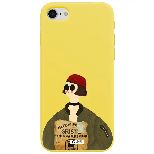 Mathilda Apple iPhone se 2020 Silicone canary yellow Case