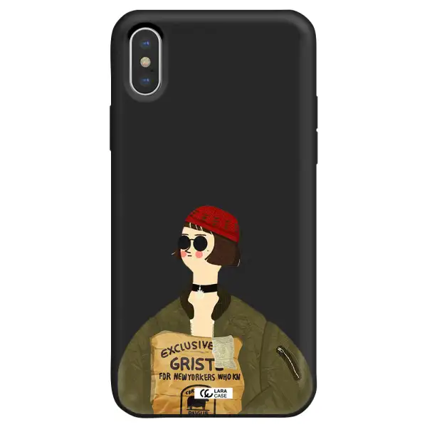 Mathilda Apple iPhone XS Silicone black Case