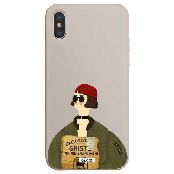 Mathilda Apple iPhone XS Silicone Stone Case