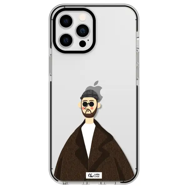 Leon Apple iPhone 12 pro max impact black border Case