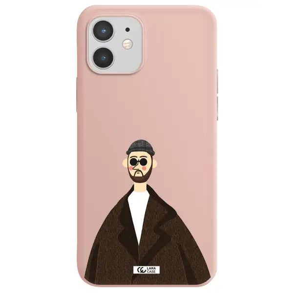 Leon Apple iPhone 12 Silicone pastel pink Case