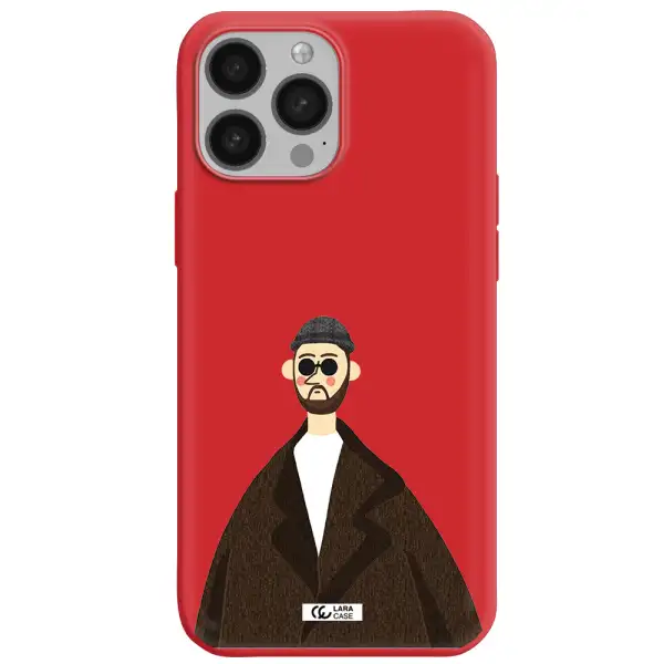Leon Apple iPhone 13 Pro Max Silicone Imperial Red Case