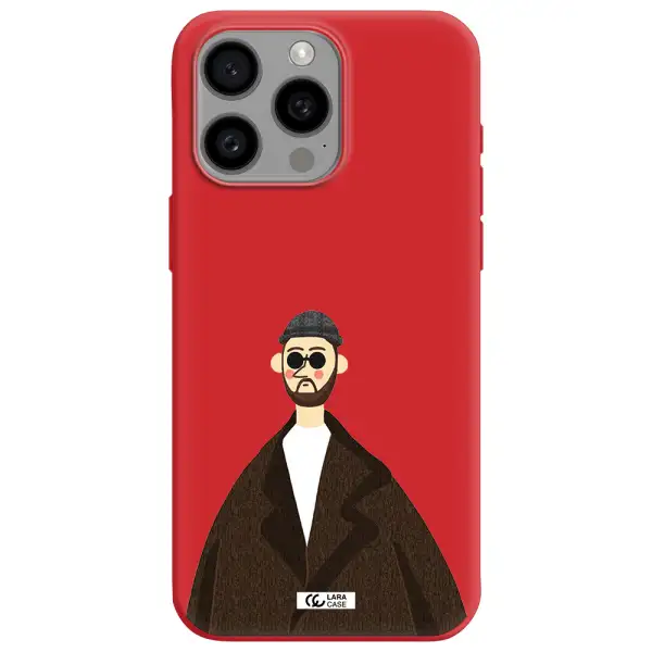 Leon Apple Iphone 15 Pro Max Silicone Imperial Red Case