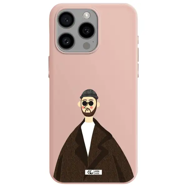 Leon Apple Iphone 15 Pro max Silicone pastel pink Case