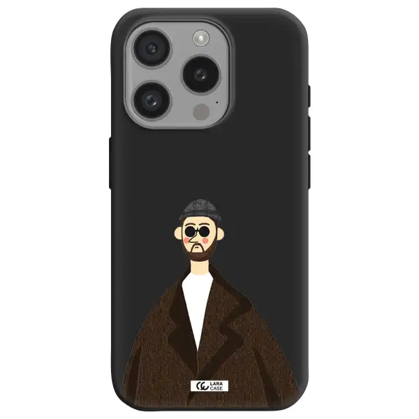 Leon Apple Iphone 15 Pro Silicone Black Case