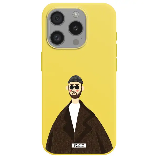 Leon Apple Iphone 15 Pro Silicone Canary Yellow Case