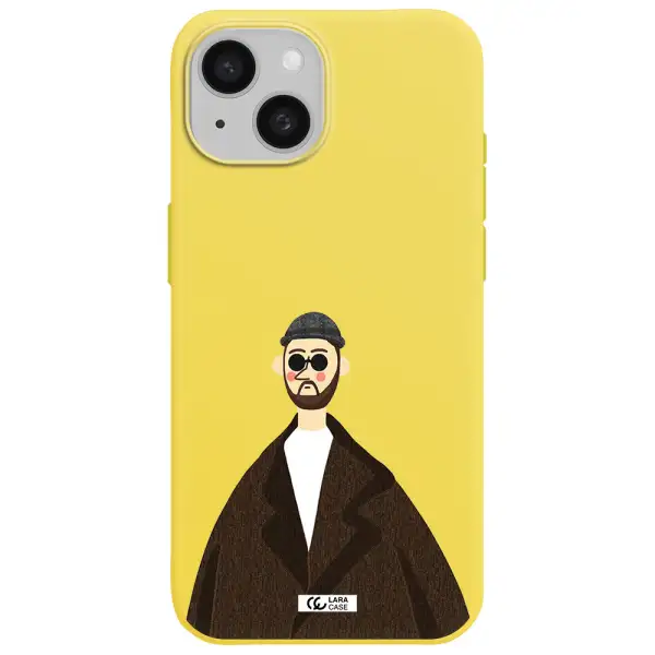 Leon Apple iPhone 15 Silicone canary yellow Case