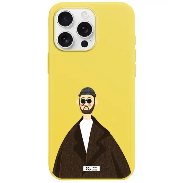 Leon Apple Iphone 16 Pro Max Silicone Canary Yellow Case