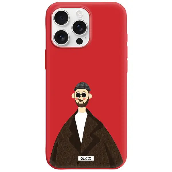 Leon Apple Iphone 16 Pro Max Silicone Imperial Red Case