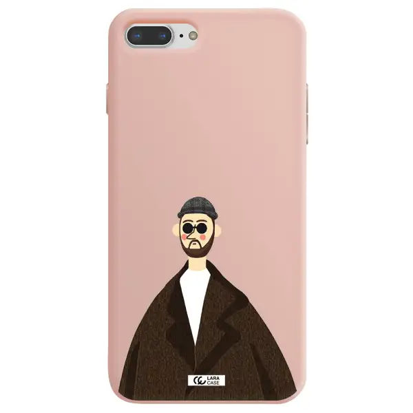 Leon Apple iPhone 7 plus Silicone pastel pink Case