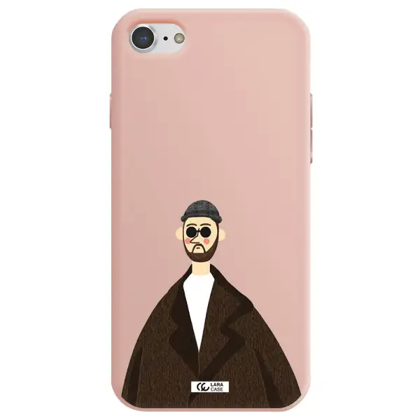 Leon Apple iPhone 8 Silicone pastel pink Case