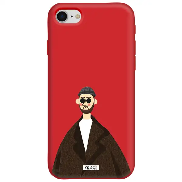 Leon Apple iPhone se 2020 Silicone Imperial Red Case